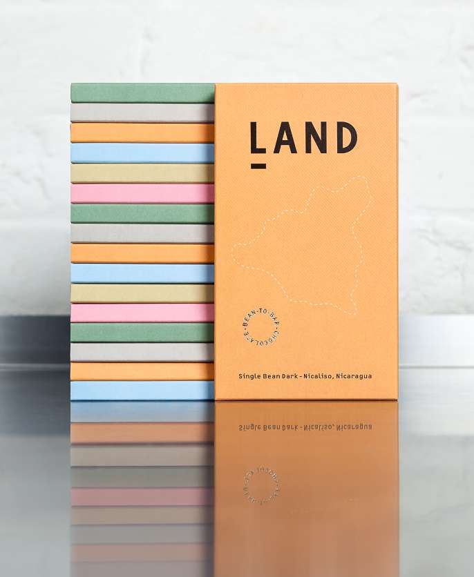 Land Chocolate - 38% Toasted White Chocolate + Cocoa Nibs