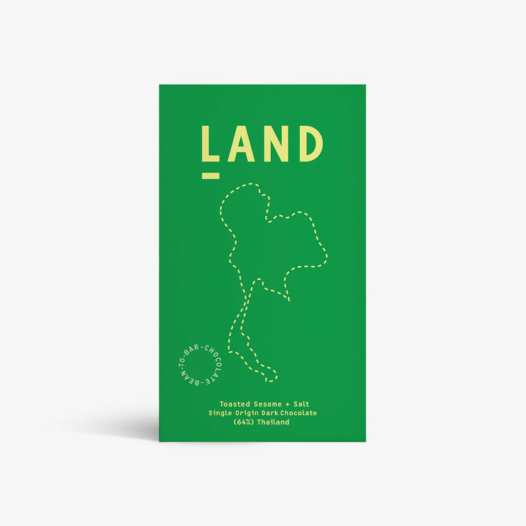 Land Chocolate - 64% Thailand Dark Toasted Sesame & Salt