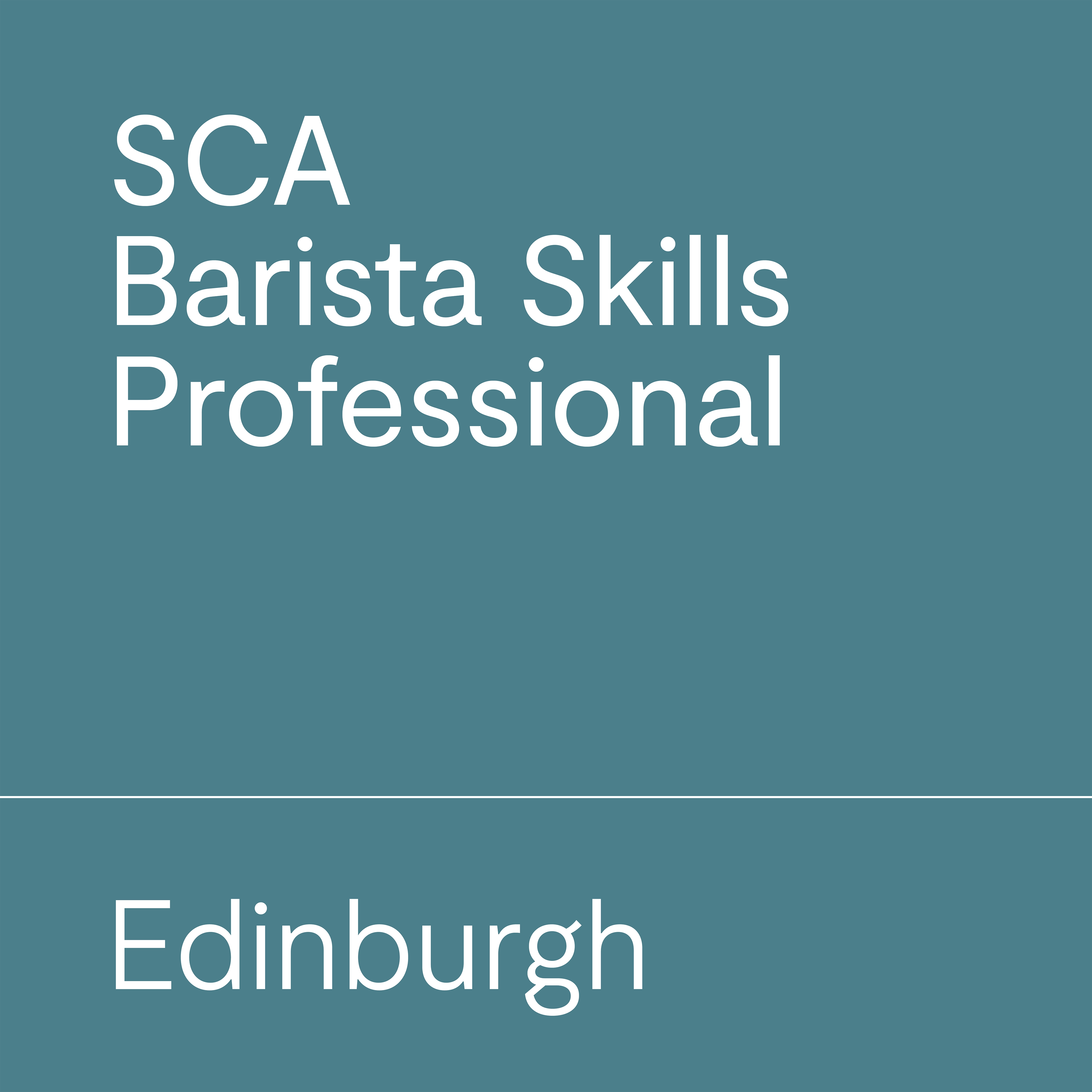SCA Barista Skills Professional | Edinburgh